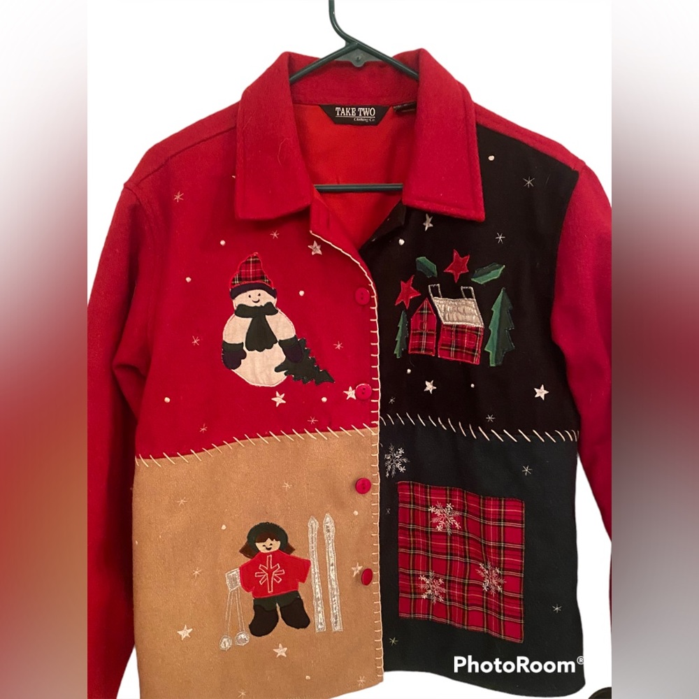 Take Two Clothing Co- Vintage Christmas Jacket